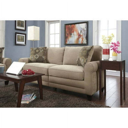 Serta RTA Copenhagen Collection 73" Vanity Fabric Sofa, Marzipan Tan