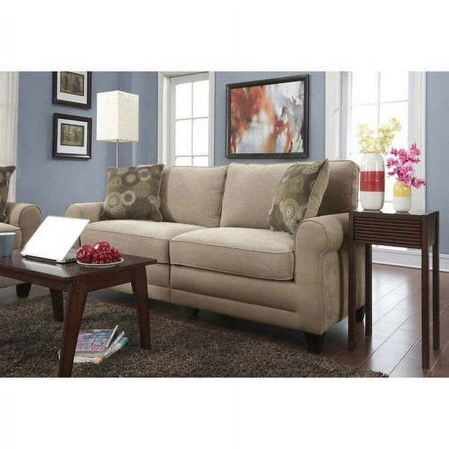 Serta RTA Copenhagen Collection 73" Vanity Fabric Sofa, Marzipan Tan