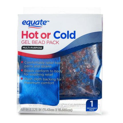 Equate Multi-Purpose Hot or Cold Gel Bead Pack, 4.5" x 7.75"
