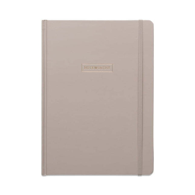 Pen + Gear Hardcover Journal, Taupe, 7.5" x 10.25" x 0.875", 200 Lined Pages