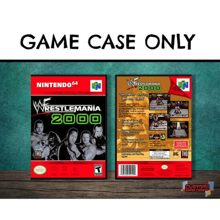 WWF Wrestlemania 2000 | (N64DG-V) Nintendo 64 - Game Case Only - No Game