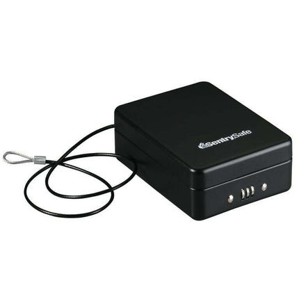 SentrySafe P005C Small Lock Box with Combination Lock and Tether, 0.05 cu. ft.