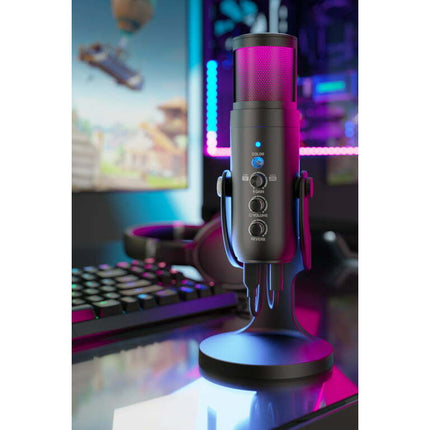Vivitar USB Studio Microphone with Built-in Ambient Noise Cancelation, Black