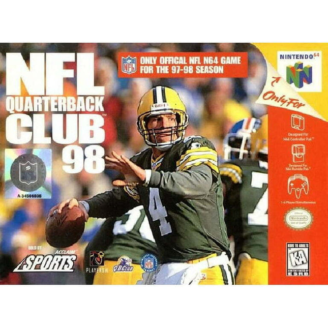 Restored NFL Quarterback Club 98 (Nintendo 64, 1997) (Refurbished)