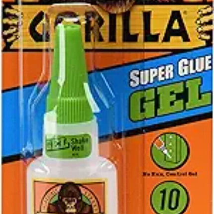 Gorilla Glue Clear Super Glue Gel Bottle, 15 Grams(5Pack)
