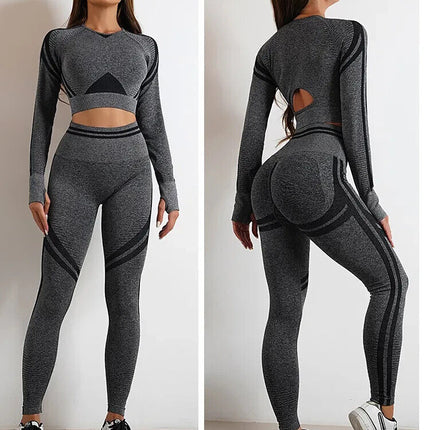 2 Piece Top & Botton Yoga Suit  GREY SIZE MEDIUM LAST ONE Brand New