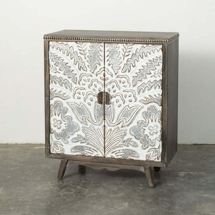 Sullivans Flourish 2-Door Cabinet 34.5"H Gray