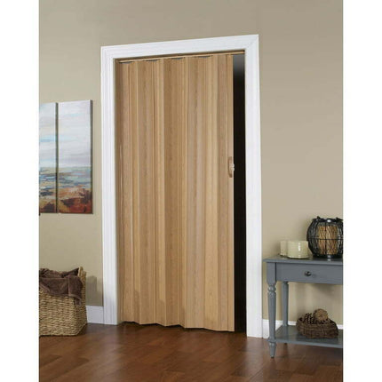 Spectrum Via 48"wide x 80"high Accordion Vinyl Folding Door Oak