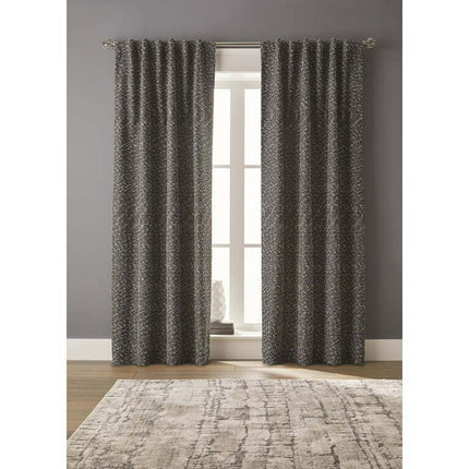 Better Homes & Gardens Boucle Blackout Curtain Panel, 50" x 84", Black