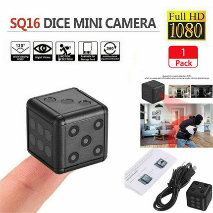 SQ16 HD 1080P Mini Hidden Dice Spy Camera Dash Cam IR Night Vision DV DVR