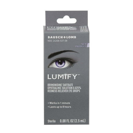LUMIFY® Redness Reliever Eye Drops – from Bausch + Lomb, 0.08 Fl. Oz. (2.5 mL)