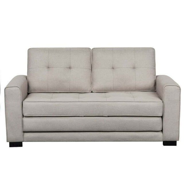 US Pride Furniture Franco Sleeper Loveseat, Beige, Living room 2-seater sofabed