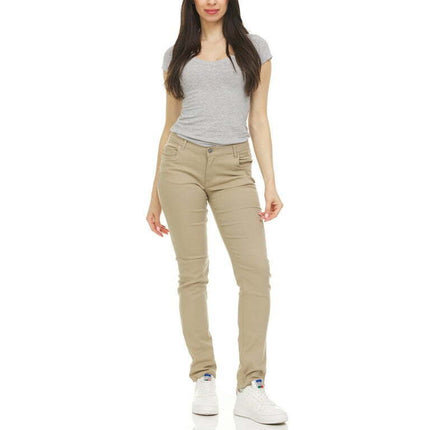 Women's Super Stretchy Skinny 5-Pocket Uniform Soft Chino Pants (1-24)