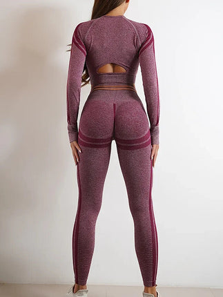 2 Piece Top & Bottom Yoga Suit  PURPLE SIZE LARGE LAST ONE Brand New