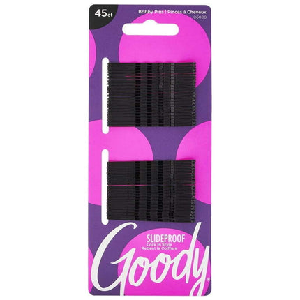 Goody Black Bobby Pins, 45 CT