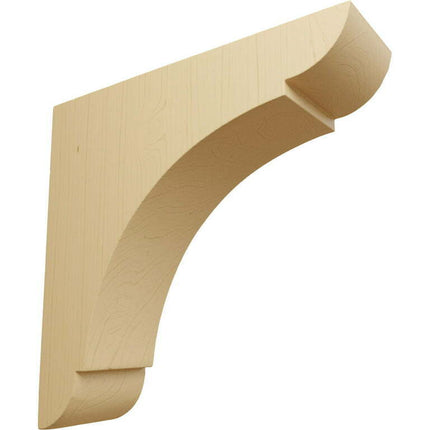 Ekena Millwork 1 3/4"W x 6"D x 6"H Small Olympic Wood Bracket, Alder