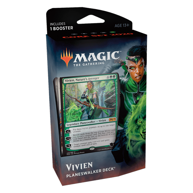 Magic: The Gathering Core Set 2020 Planeswalker Deck- Vivien (Green Deck)