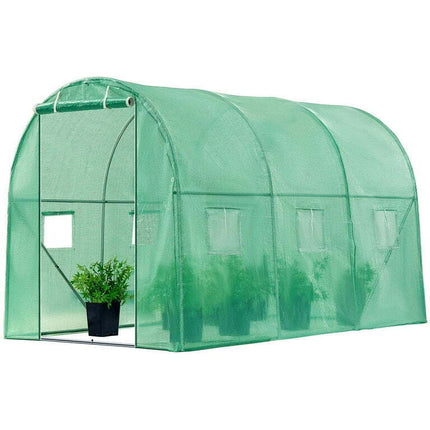 FDW 10x7x7FT Large Walk-in Green House Tunnel Garden Plant Hot House,	Green