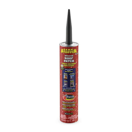 Leak Stopper Rubberized Roof Patch, Black, 10 Oz.