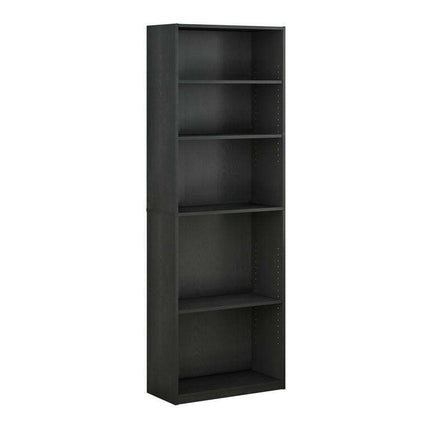 Furinno JAYA Simply Home 5-Shelf Bookcase, Black