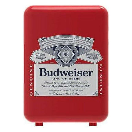 Budweiser Portable 6-Can Mini Refrigerator, MIS135BUD, Red
