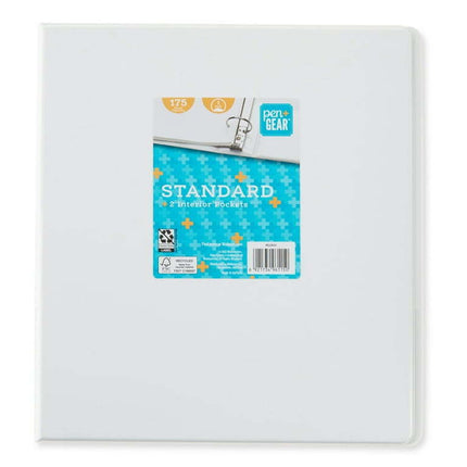 Pen+Gear 3-Ring Standard Binder, 1" Round Rings, White