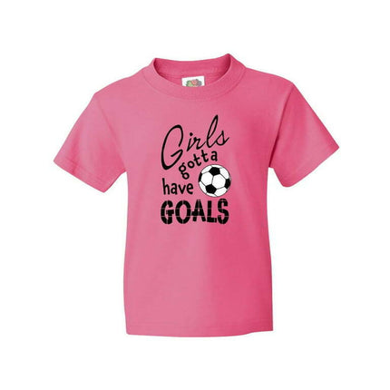Inktastic Girls Gotta Have Goals- Soccer Youth T-Shirt