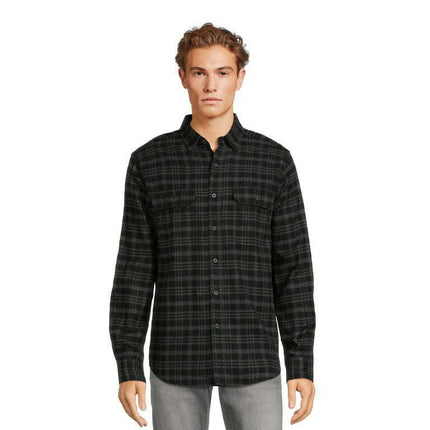 George Men's Long Sleeve Flannel Shirt, Sizes XS-3XLT