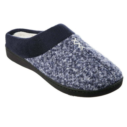 Isotoner Women’s Jessie Heather Knit Hoodback Slippers