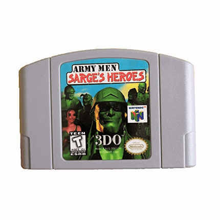 Army Men Sarge's Heroes Games Cartridge Card for 64 N64 Console US Version