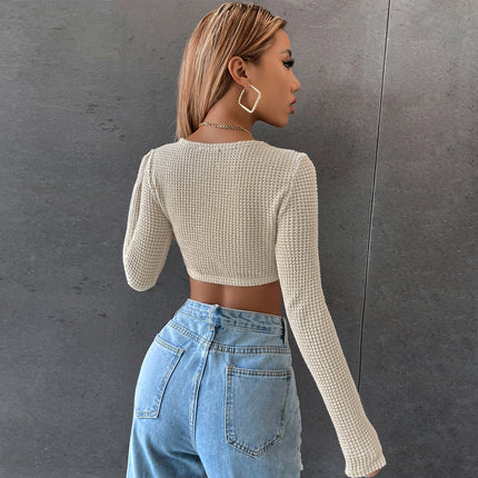 Knitted Sweater Skinny Girl Rock