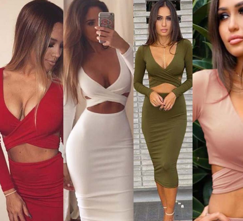 Long Sleeve Cross Dress