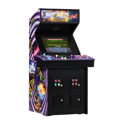Quarter Arcades Teenage Mutant Ninja Turtles in Time Arcade Game with 1/4 Scale Konami Wooden Replica, Bespoke ROM, Numskull Design, and 6-Inch TFT Screen