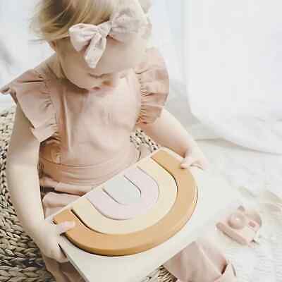 Brand New Large Montessori Wooden Rainbow Puzzle Solid Quality Quick to Ship