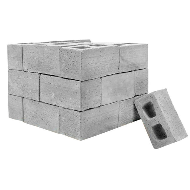 Mnycxen NEW 32Pcs Mini Cement Cinder Bricks Build Your Own Tiny Wall Mini Red Bricks GY
