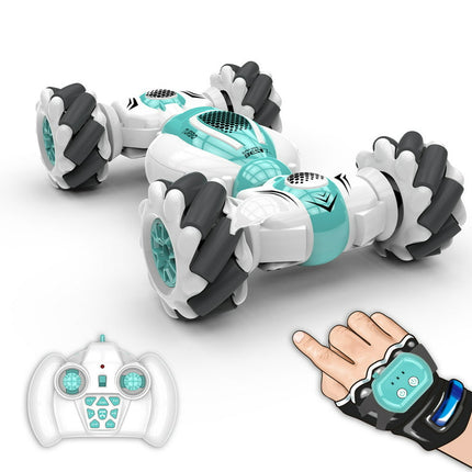 Ametoys S-012 RC Stunt Car Remote Control Watch Gesture Sensor Deformable Electric Toy Cars All Terrain Speed 2.4GHz 4WD Rotation Whirligig Off-road Vehicle Gift for Kids Boys Birthday