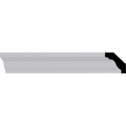 1 3/8"H x 1 3/8"P x 1 7/8"F x 94 1/2"L Artis Crown Moulding