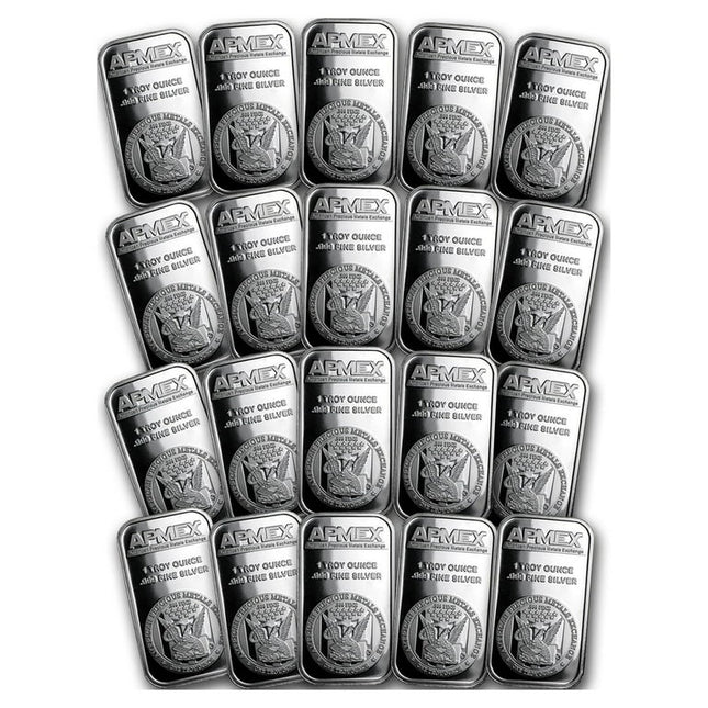1 oz Silver Bar - APMEX (Lot of 20) - Walmart