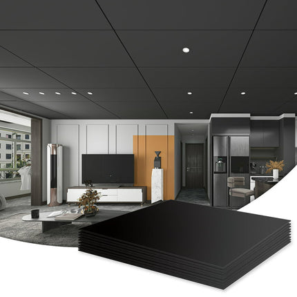 10-Pack 2ft x 4ft Smooth Drop PVC Ceiling Tile