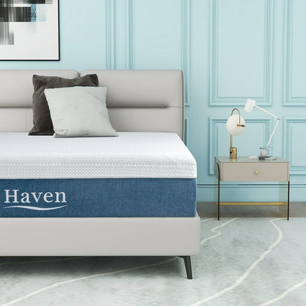 12 inches Queen Size Haven Memory Foam Mattress, Bed in a Box Medium Firm,Made in USA