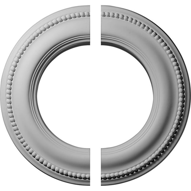 13"OD x 7 1/2"ID x 3/4"P Bradford Classic Ceiling Medallion, Two Piece (Fits Canopies up to 8 5/8")