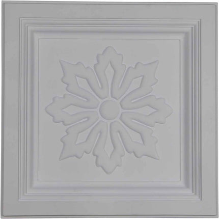 23 7/8"W x 23 7/8"H x 2 1/2"P Floral Ceiling Tile