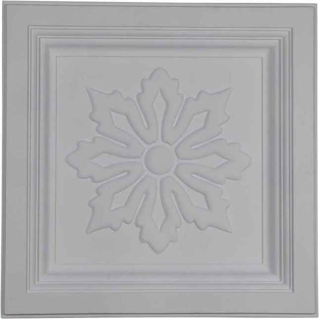 23 7/8"W x 23 7/8"H x 2 1/2"P Floral Ceiling Tile