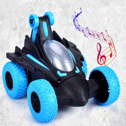 Christmas Gifts Clearance! Cbcbtwo Remote Control Car,2.4GHz Electric Race Stunt Car,Double Sided 360° Rolling Rotating Rotation, LED Headlights RC 4WD High Speed Off Road For 3 4 5 6 7 8-12 Year