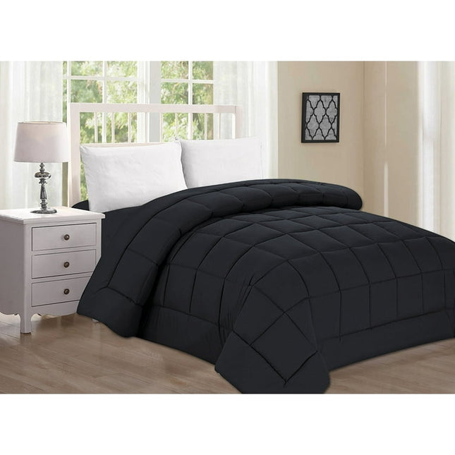 Down Alternative Double Filled Comforter Full/Queen , Black