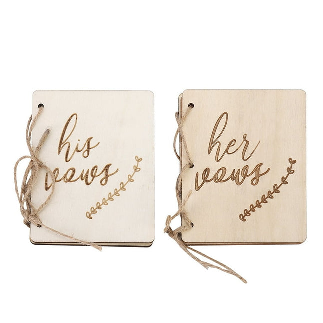 2pcs Rustic Wedding Ceremony Party Vow Booklets Oath Book Wedding Decorations Bride Groom Gifts Props Decoration His and Her Vows Book Journal [Type 3]