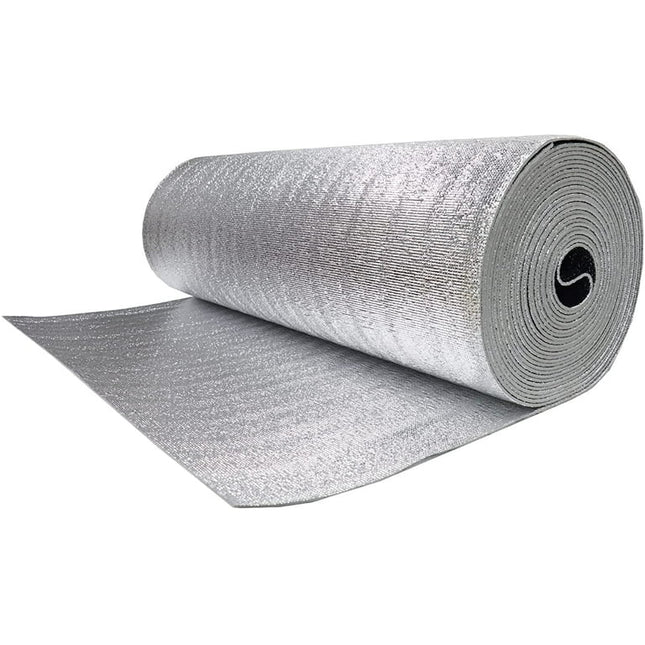39"W Reflective Foam Insulation Shield Core Radiant Barrier Double Sided Aluminum Layer Thermal Heat Shield