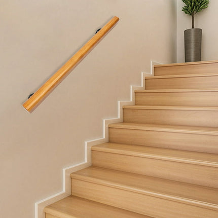 3FT Handrail Fit Steps Stair Modern Wood Handrail Stair Railing Wall-Mounted Hand Rail for Indoor