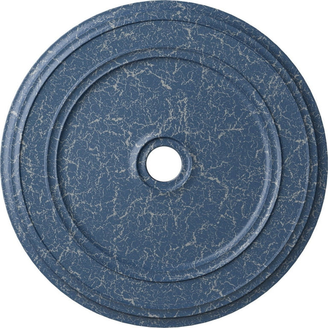 41 1/8"OD x 4"ID x 2 1/8"P Classic Ceiling Medallion (Fits Canopies up to 5 1/2"), Hand-Painted Americana Crackle