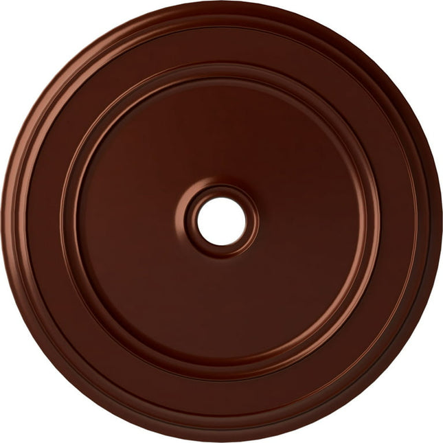 41 1/8"OD x 4"ID x 2 1/8"P Classic Ceiling Medallion (Fits Canopies up to 5 1/2"), Hand-Painted Antique Copper